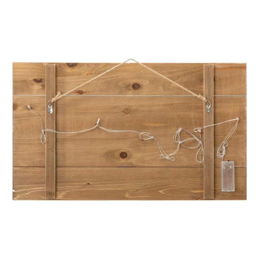 Outlet โจ Glitzhome® 24" LED Wooden Snowman Wall Décor ๐ - Image 8