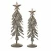 Buy ✨ Glitzhome® Galvanized Metal 🎄 Christmas Tree Table Décor Set 😍