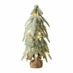 Outlet 🎁 Glitzhome® 18" LED Frosted Tree Table Décor ❤️