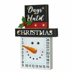 Budget ๐ Glitzhome® 15" LED ๐
Christmas Snowman Countdown Décor โ