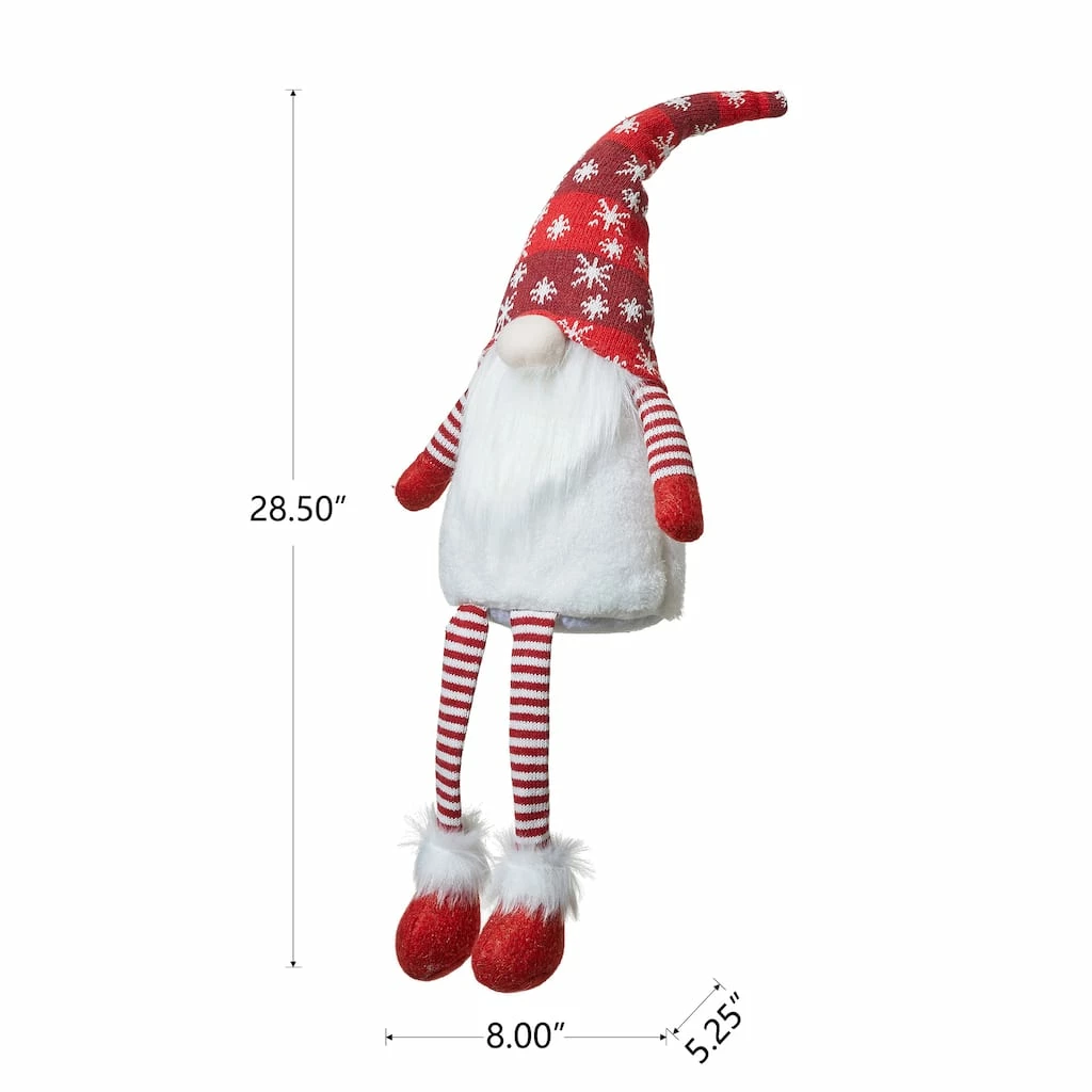 Best reviews of ๐ฅฐ Glitzhome® 28" Fabric ๐ Christmas Gnome Shelf Sitter with Dangling Legs ๐ - Image 6
