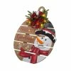 Brand new 🎁 Glitzhome® 30" Lighted Round Wooden Snowman Porch Décor 🔥