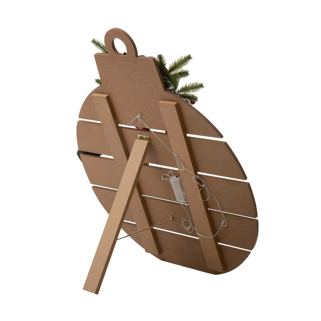 Brand new 🎁 Glitzhome® 30" Lighted Round Wooden Snowman Porch Décor 🔥 - Image 7