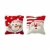 Budget 🔥 Glitzhome® Hooked 3D Santa & Snowman Pillow 🎉