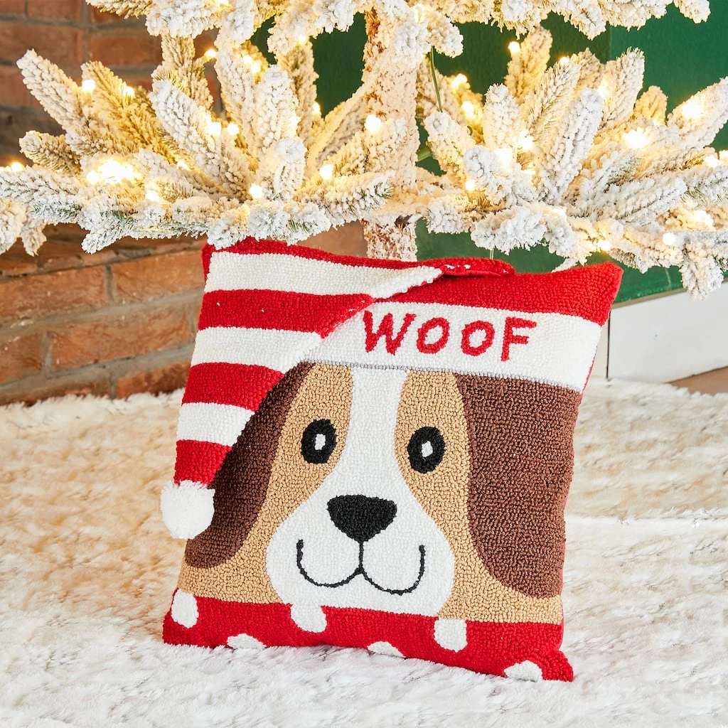 Best deal ๐ Glitzhome® Hooked 3D Woof Throw Pillow โค๏ธ - Image 2