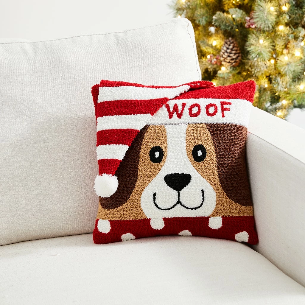 Best deal ๐ Glitzhome® Hooked 3D Woof Throw Pillow โค๏ธ - Image 3