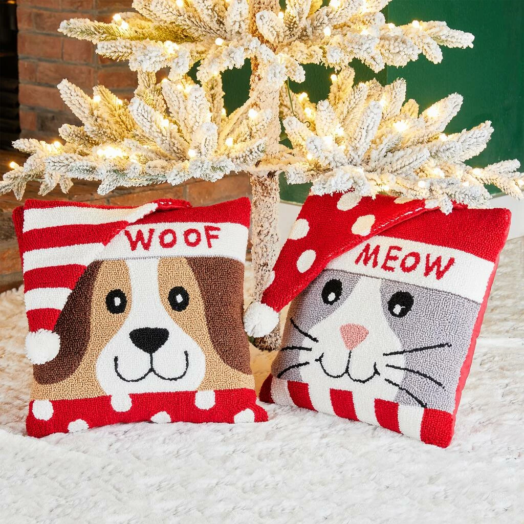 Best deal ๐ Glitzhome® Meow & Woof Throw Pillow Set ๐ - Image 2