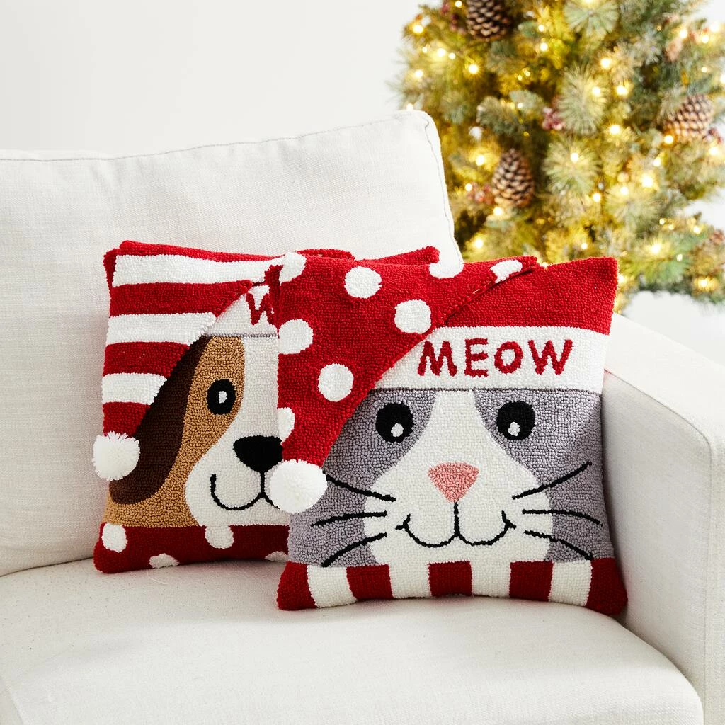 Best deal ๐ Glitzhome® Meow & Woof Throw Pillow Set ๐ - Image 3