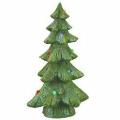 Outlet 💯 22" Lighted Ceramic 🎄 Christmas Tree Figurine by National Tree Company 👍