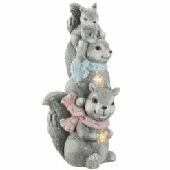 Best deal ๐ 19" LED Squirrel Trio Figurine by National Tree Company โจ
