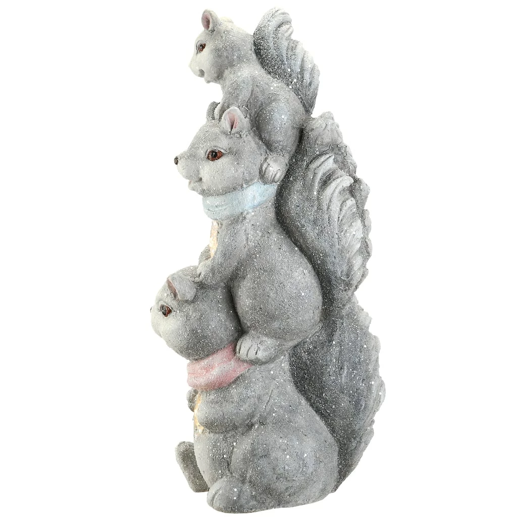 Best deal 🔔 19" LED Squirrel Trio Figurine by National Tree Company ✨ - Image 4