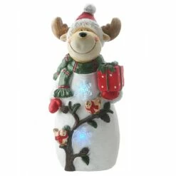 Coupon ๐ 22" Reindeer Holding Gift With Multicolor Lights Figurine by National Tree Company ๐คฉ