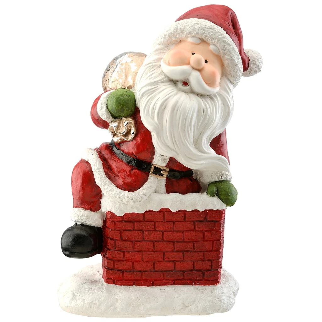 Top 10 ❤️ 14" Santa Climbing Into Chimney Figurine by National Tree Company 😉