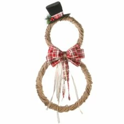Wholesale 🌟 31" Jute Snowman Wall Décor by National Tree Company 🎁