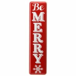 Budget 🤩 31" Be Merry Holiday Wall Sign by National Tree Company 😀