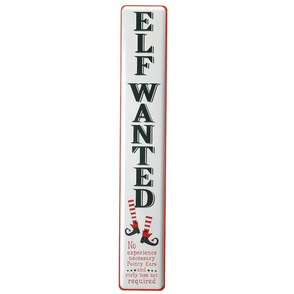 Brand new ๐ฏ 47" Elf Wanted Wall Sign by National Tree Company โ๏ธ