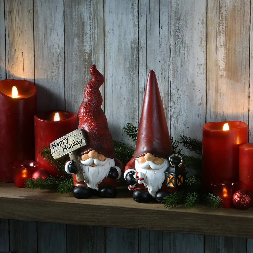 Coupon 🎉 10" Santa Gnome Pair by National Tree Company 🌟 - Image 2