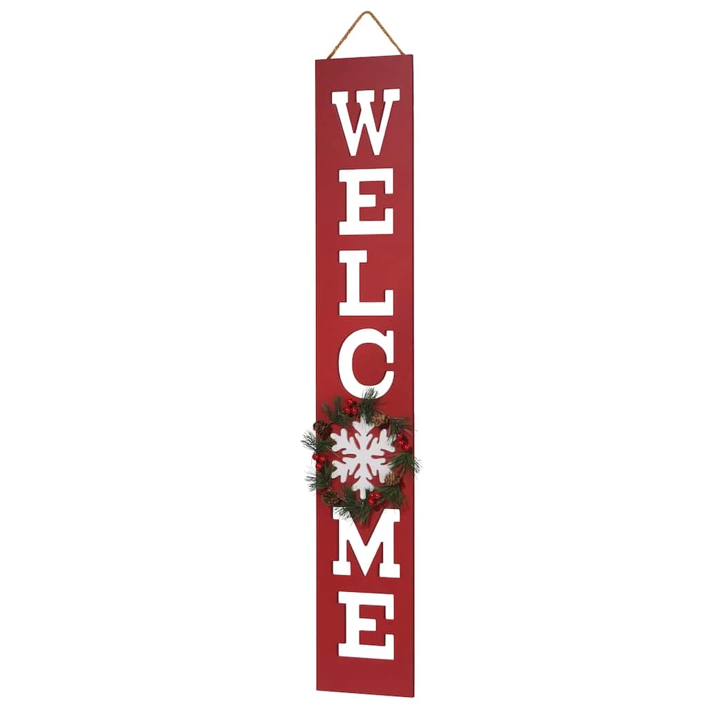 Outlet โ 42" Winter Welcome Sign by National Tree Company ๐