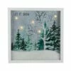 Budget ✔️ 10" LED Lighted Let it Snow Winter Forest 🎄 Christmas Wall Art by Northlight 🎁