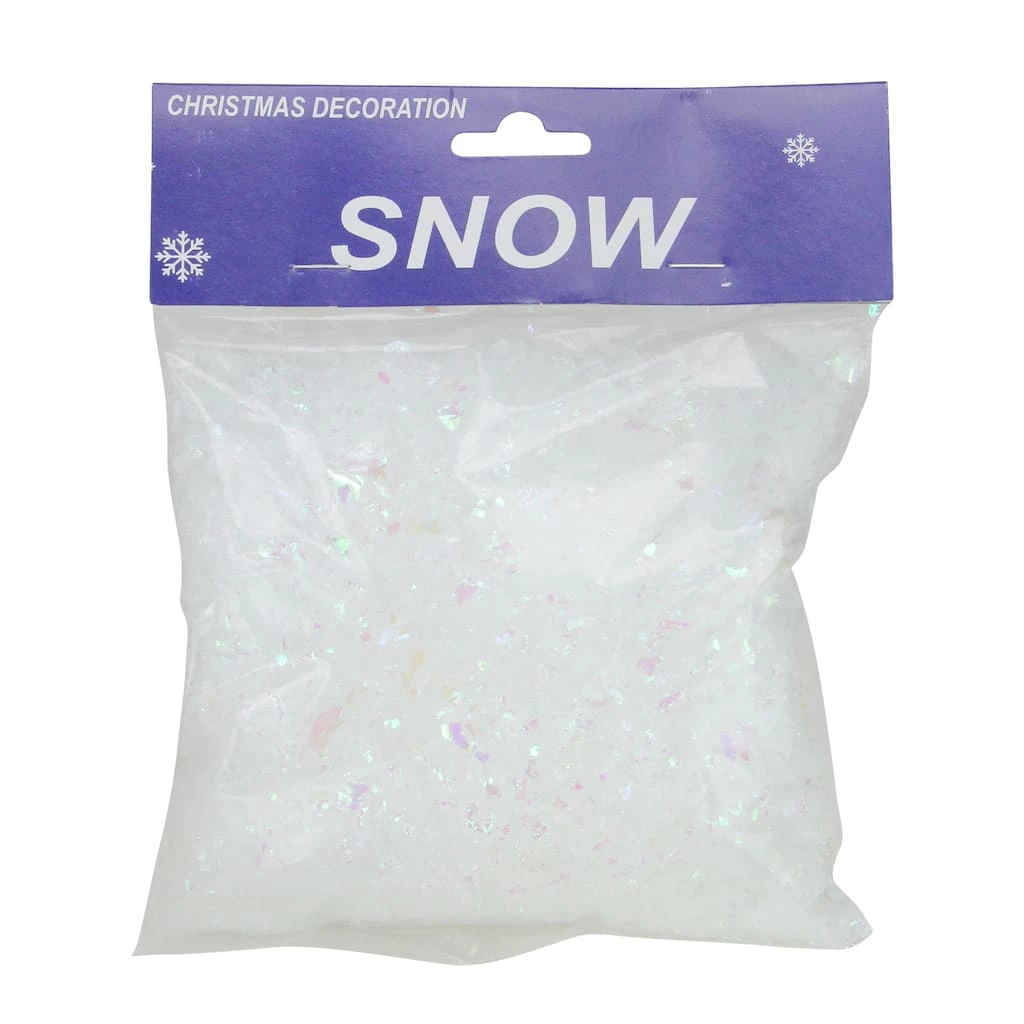 New 🥰 1.75qt. White Iridescent Artificial Powder Snow Flakes by Northlight ✔️
