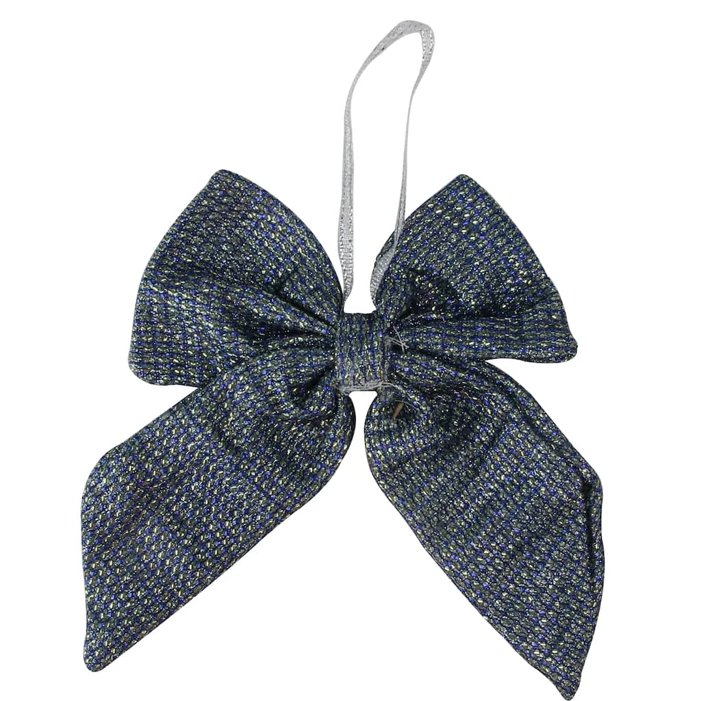 Flash Sale 🤩 5.25" Blue Double Loop 🎅 Christmas Bow Wall Décor by Northlight 🤩