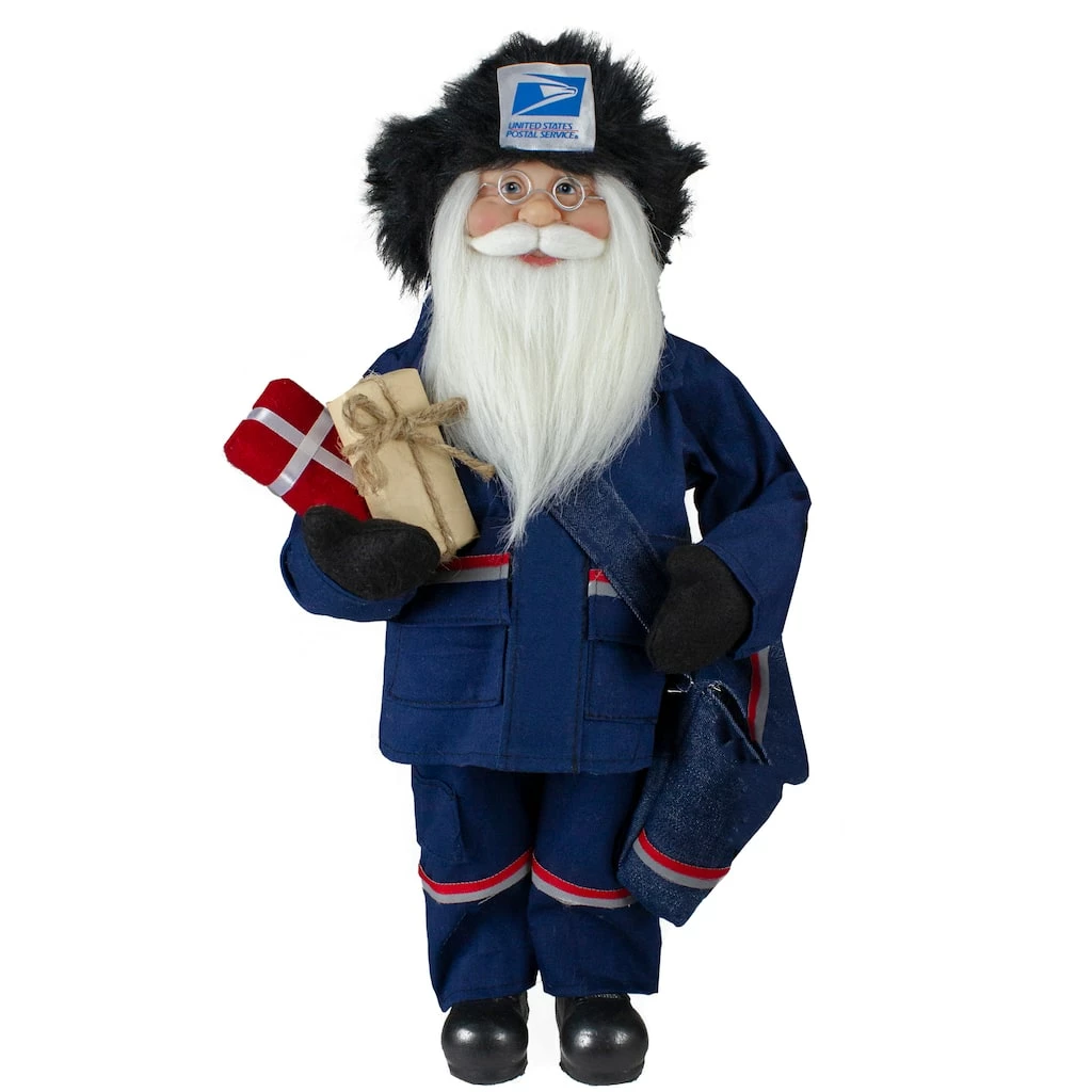Hot Sale π€© 17" United States Postal Service Standing Santa Claus Figurine by Northlight π