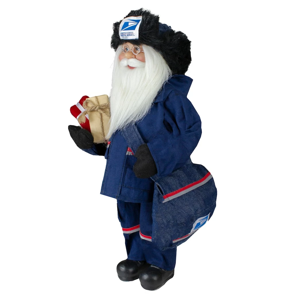 Hot Sale π€© 17" United States Postal Service Standing Santa Claus Figurine by Northlight π - Image 2