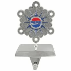 Discount 😍 6.5" Silver & Blue Pepsi Snowflake ❄ Christmas Stocking Holder by Northlight ✨