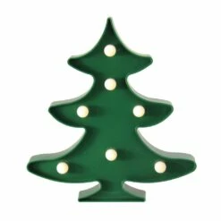 Outlet 😍 8.75" Green 🎄 Christmas Tree Marquee Wall Sign by Northlight 🔔