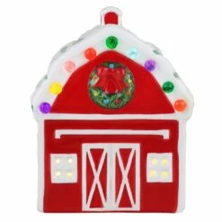 Deals ❤️ 5" LED Nostalgic Ceramic Village Barn by Mr. 🎁 Christmas 😉