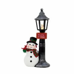 Brand new 🎉 Mr. 🎄 Christmas 10" Vintage Lamppost Snowman 😉