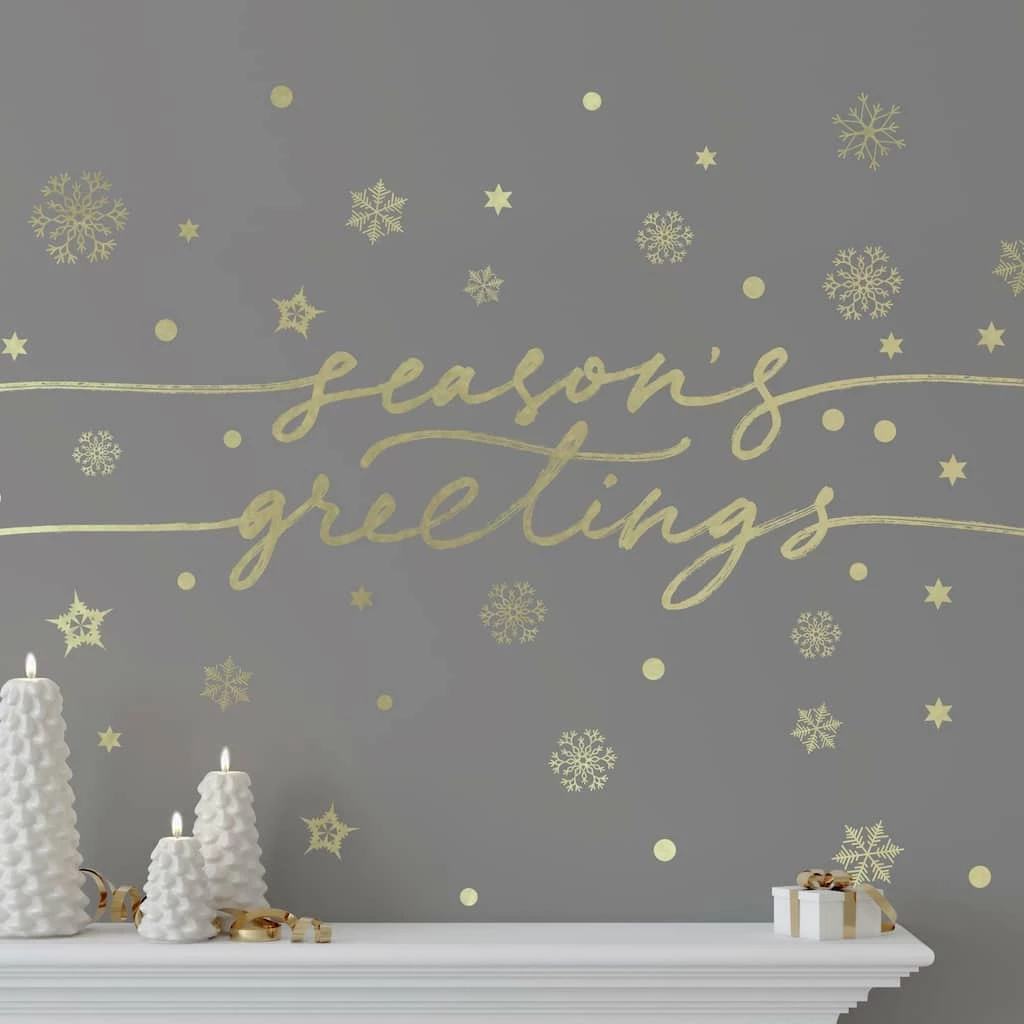 Best Pirce 👏 RoomMates Season's Greetings Peel and Stick Wall Decals ✨ - Image 3