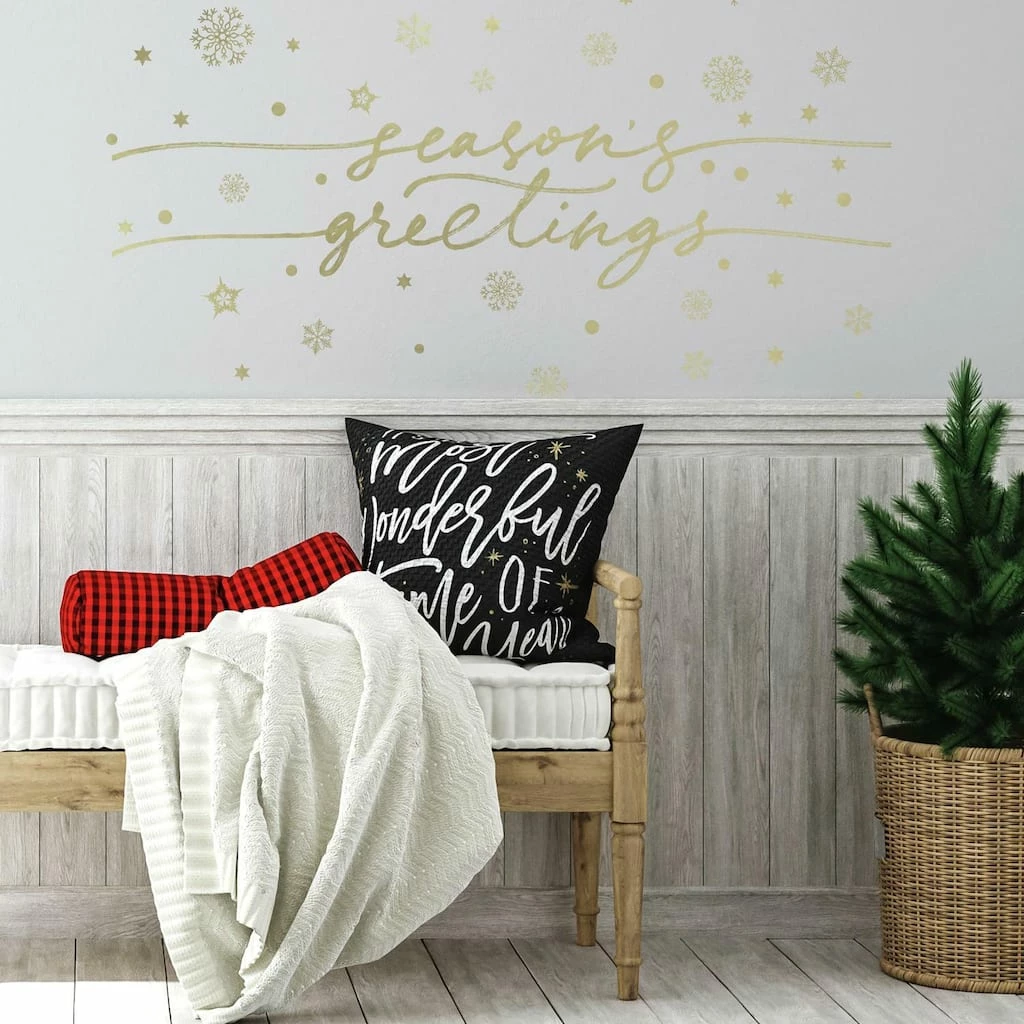 Best Pirce 👏 RoomMates Season's Greetings Peel and Stick Wall Decals ✨ - Image 4