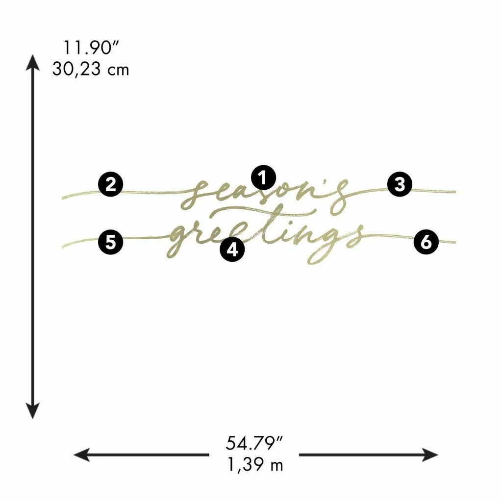 Best Pirce 👏 RoomMates Season's Greetings Peel and Stick Wall Decals ✨ - Image 5