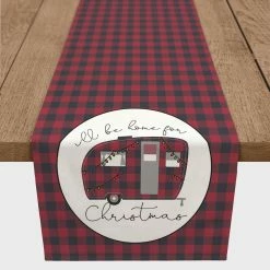 New 👍 90" 🔔 Christmas Camper Table Runner by Designs Direct 😀