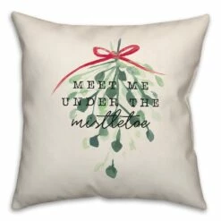Brand new ✨ Meet Me Under the Mistletoe 18x18 Throw Pillow by Designs Direct ⭐