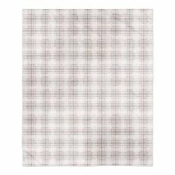 Cheap 🥰 Holiday Gray Plaid 50x60 Sherpa Fleece Blanket by Designs Direct 🎉