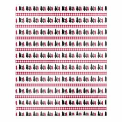 Promo ⌛ Plaid Tree Pattern 50x60 Sherpa Fleece Blanket by Designs Direct 😀