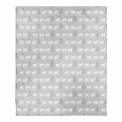 Cheap 💯 Deer and Tree Pattern 50x60 Sherpa Fleece Blanket by Designs Direct ✨