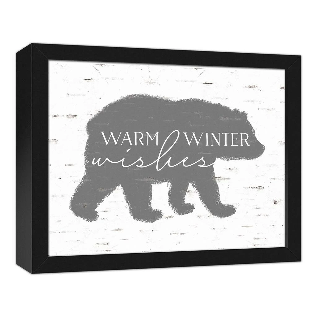 Buy π Warm Winter Wishes 11x14 Black Framed Canvas by Designs Direct π₯° - Image 2