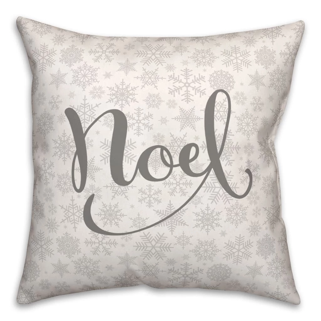 Flash Sale π Noel Snowflake Pattern 18x18 Throw Pillow by Designs Direct π₯°