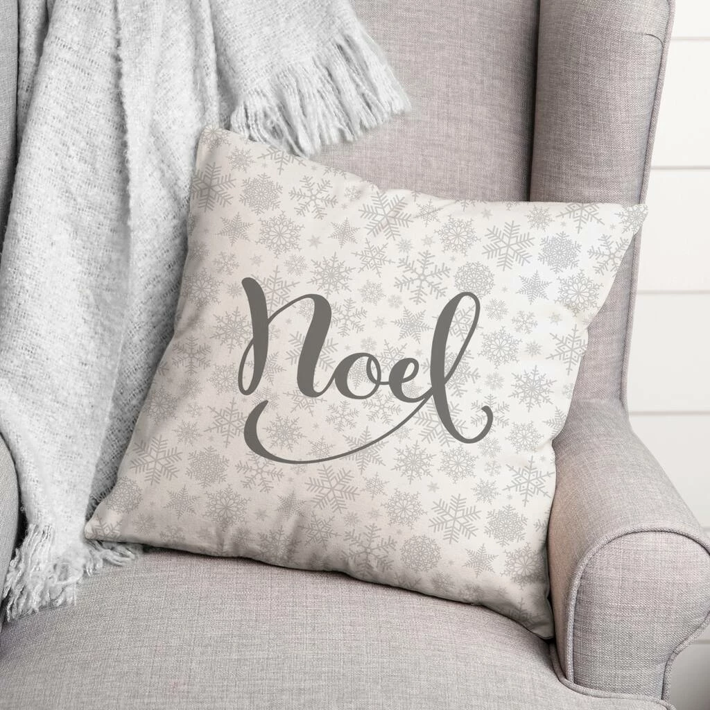 Flash Sale π Noel Snowflake Pattern 18x18 Throw Pillow by Designs Direct π₯° - Image 2