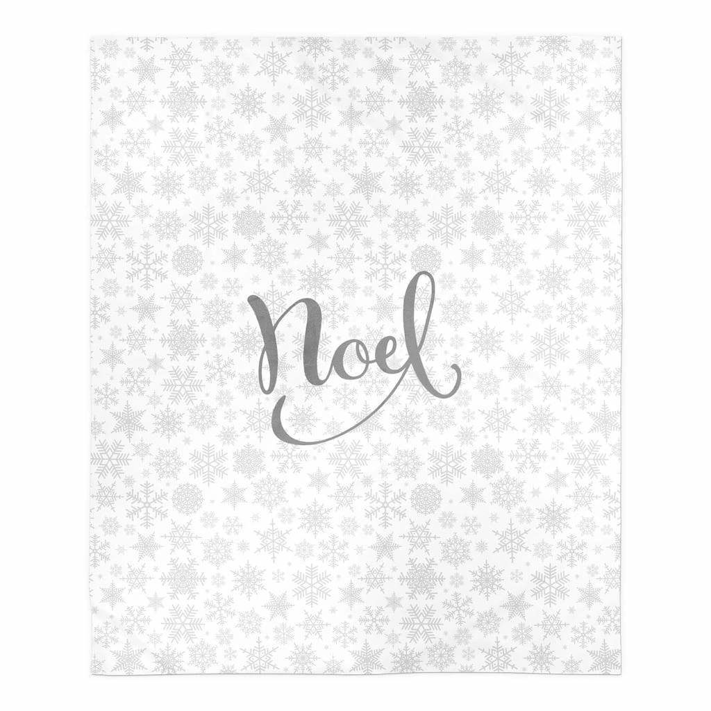 Budget π Noel Snowflake Pattern 50x60 Sherpa Fleece Blanket by Designs Direct π