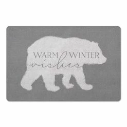 New 🔔 Warm Winter Wishes 27x18 Floor Mat by Designs Direct 😀