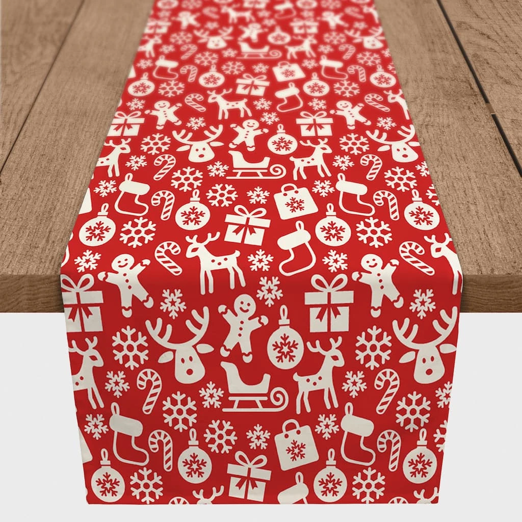 Best reviews of ✨ 90" 🎁 Christmas Icons Table Runner by Designs Direct 💯
