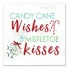 Promo 💯 Candy Cane Wishes and Mistletoe Kisses 20x20 Canvas Wall Art by Designs Direct 🛒