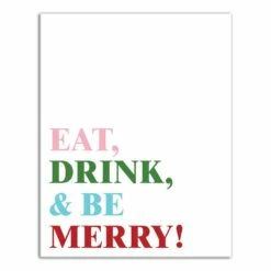 New 🌟 Eat Drink and Be Merry 11x14 Canvas Wall Art by Designs Direct ❤️