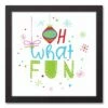 Outlet ❤️ Oh What Fun 12x12 Black Framed Canvas by Designs Direct ⭐