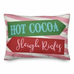 Coupon 😀 Hot Cocoa Sign 14x20 Throw Pillow by Designs Direct ✨
