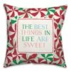 Brand new 👍 Best Things Are Sweet 18x18 Throw Pillow by Designs Direct 😍
